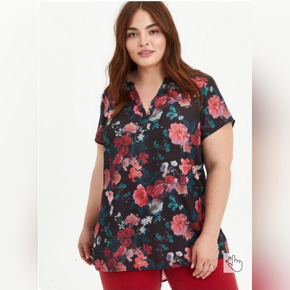HI-LOW TUNIC BLOUSE